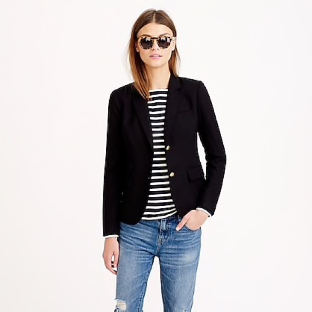 Jcrew schoolboy blazer with gold buttons size 10